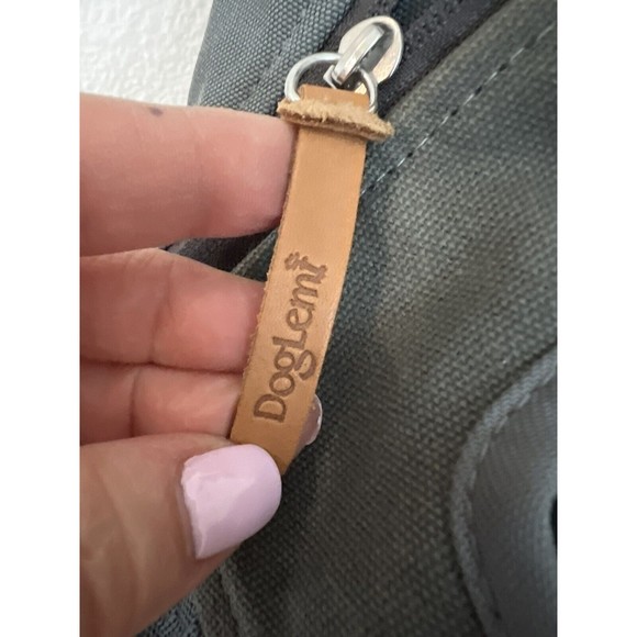 DogLemi Pet Carrier Canvas Mesh Backpack for Small-Medium Dogs Cats Gray New - Picture 3 of 9